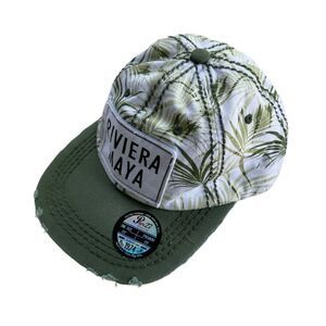 Y2K Pier 27 Riviera Maya Floral Hat Headwear NWT